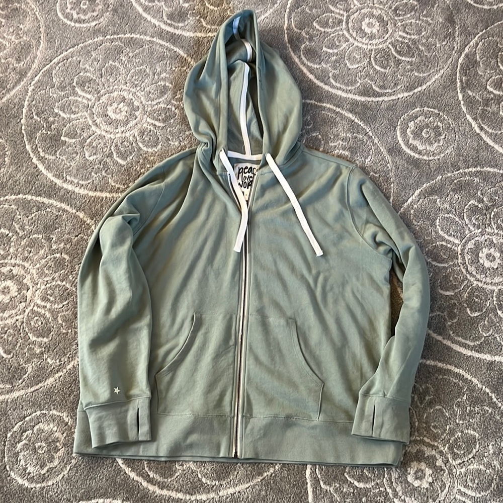 Peace Love World hoodie